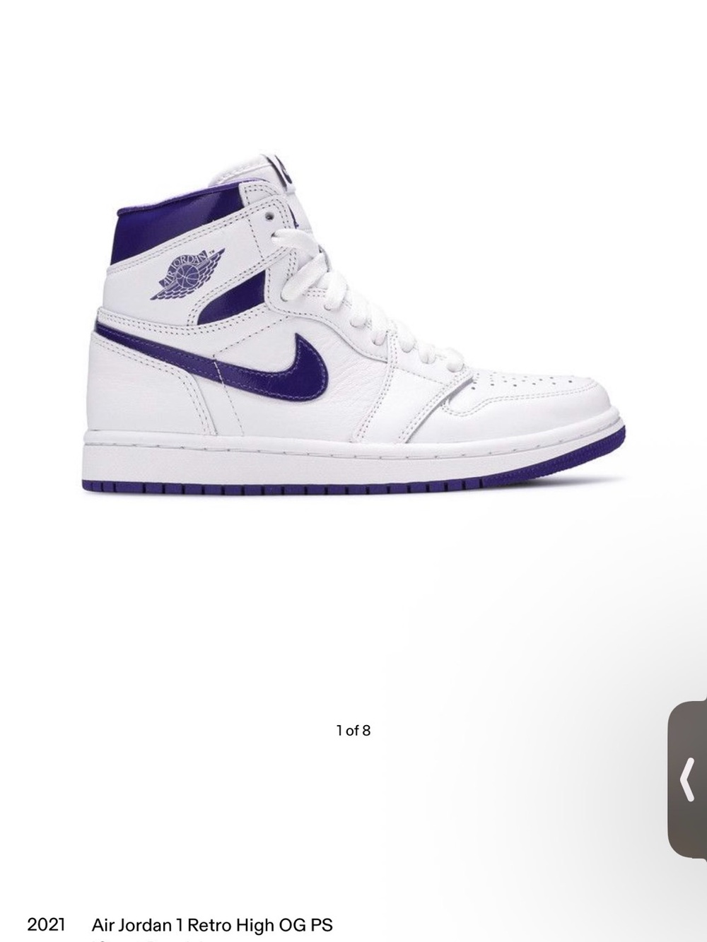 Jordan Air Jordan 1 Retro High OG - White/Purple